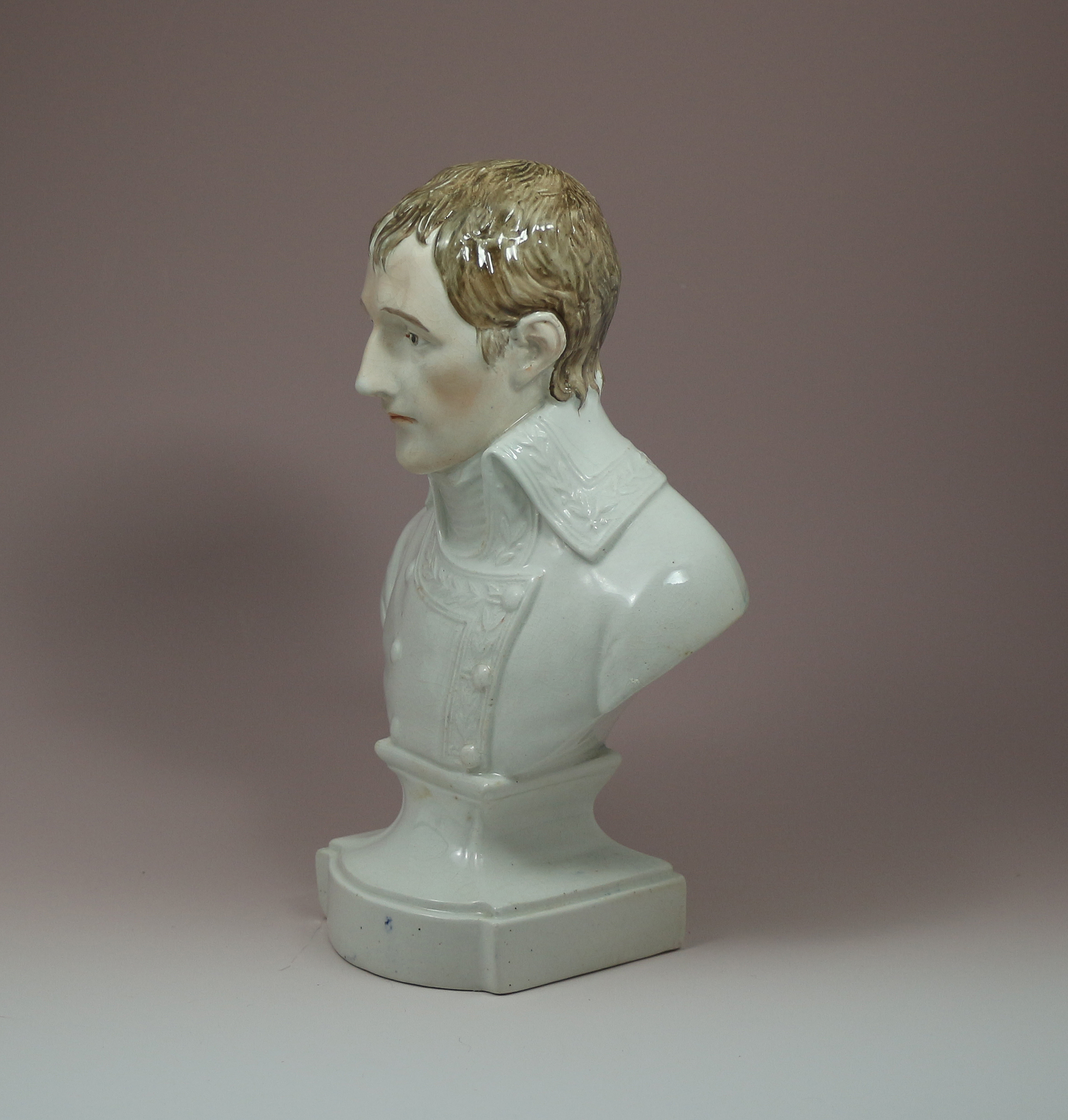 Staffordshire pearlware glaze pottery figure bust of Napoleon made in ...